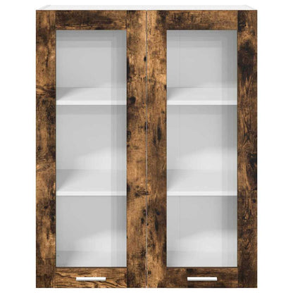 Závěsná Skříňka Kouřový Dub 80 X 31 X 100 Cm Kompozitní Dřevo