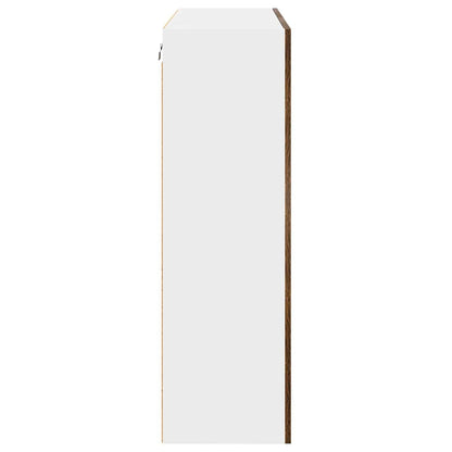 Závěsná Skříňka Kouřový Dub 80 X 31 X 100 Cm Kompozitní Dřevo