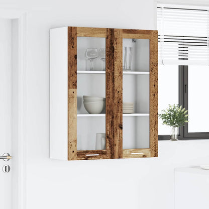 Závěsná Skříňka Staré Dřevo 80 X 31 X 100 Cm Kompozitní Dřevo