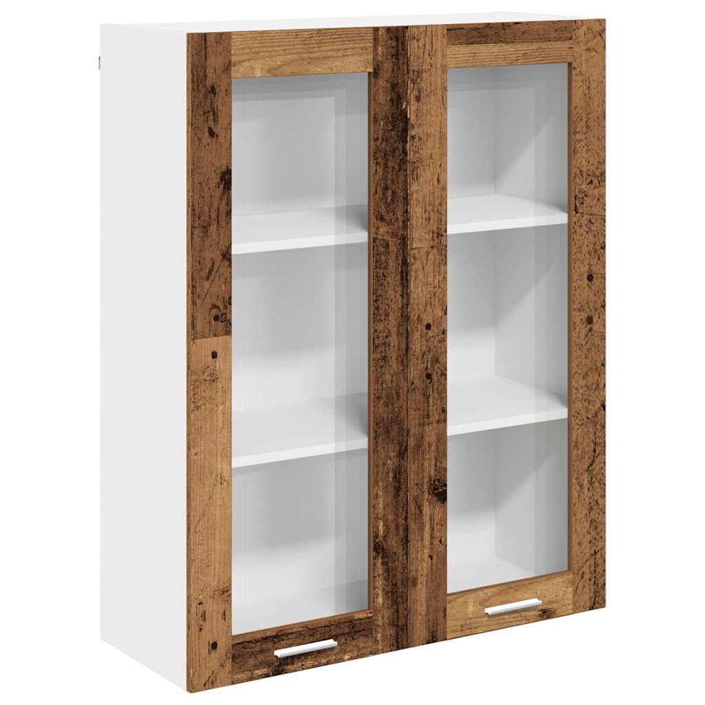 Závěsná Skříňka Staré Dřevo 80 X 31 X 100 Cm Kompozitní Dřevo