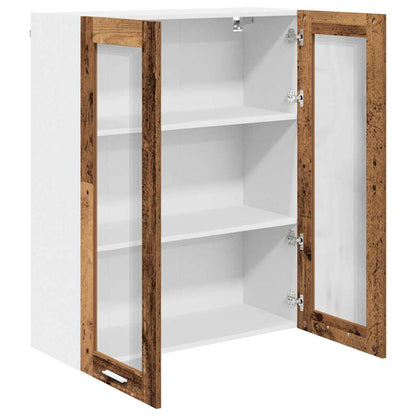 Závěsná Skříňka Staré Dřevo 80 X 31 X 100 Cm Kompozitní Dřevo