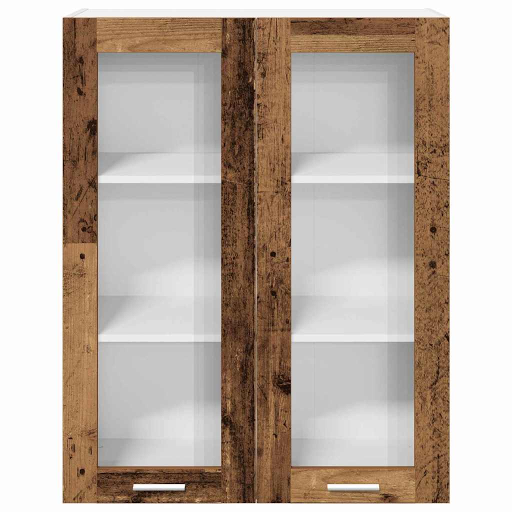 Závěsná Skříňka Staré Dřevo 80 X 31 X 100 Cm Kompozitní Dřevo