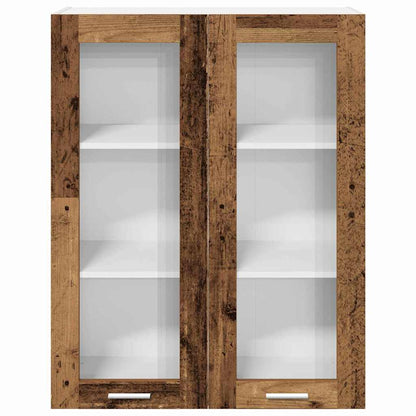 Závěsná Skříňka Staré Dřevo 80 X 31 X 100 Cm Kompozitní Dřevo