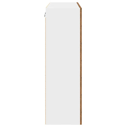 Závěsná Skříňka Staré Dřevo 80 X 31 X 100 Cm Kompozitní Dřevo
