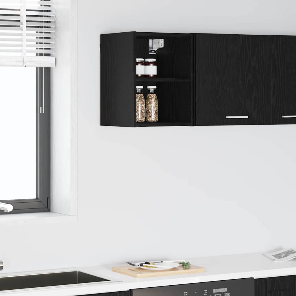 Závěsná Skříňka Černý Dub 30 X 29,5 X 40 Cm Kompozitní Dřevo