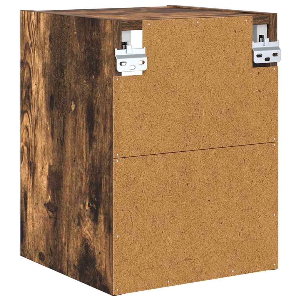 Závěsná Skříňka Kouřový Dub 30 X 29,5 X 40 Cm Kompozitní Dřevo