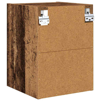 Závěsná Skříňka Staré Dřevo 30 X 29,5 X 40 Cm Kompozitní Dřevo