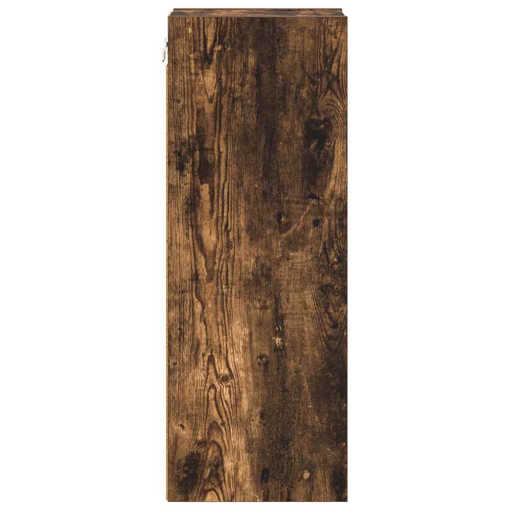Závěsná Skříňka Kouřový Dub 20 X 29,5 X 80 Cm Kompozitní Dřevo
