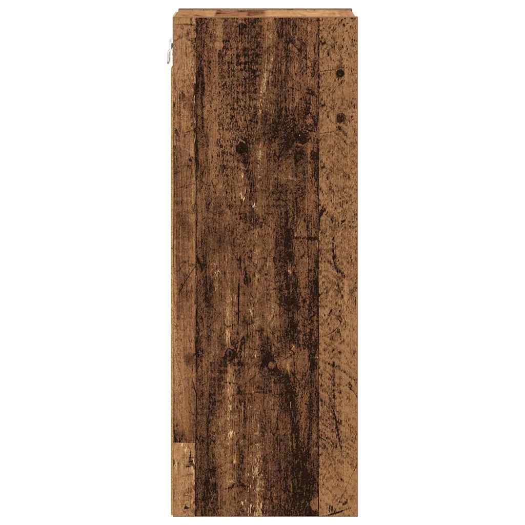 Závěsná Skříňka Staré Dřevo 20 X 29,5 X 80 Cm Kompozitní Dřevo