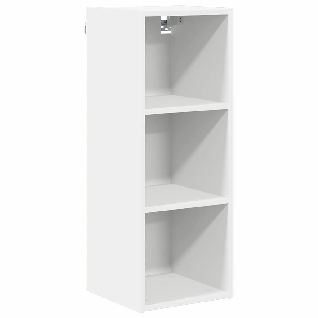 Závěsná Skříňka Bílá 30 X 29,5 X 80 Cm Kompozitní Dřevo