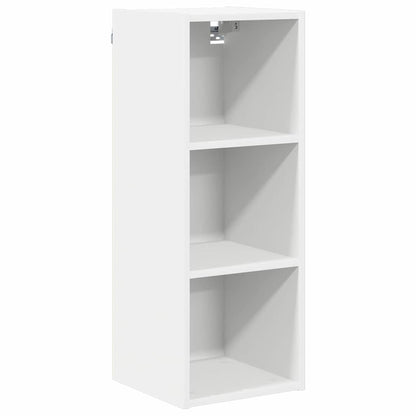 Závěsná Skříňka Bílá 30 X 29,5 X 80 Cm Kompozitní Dřevo