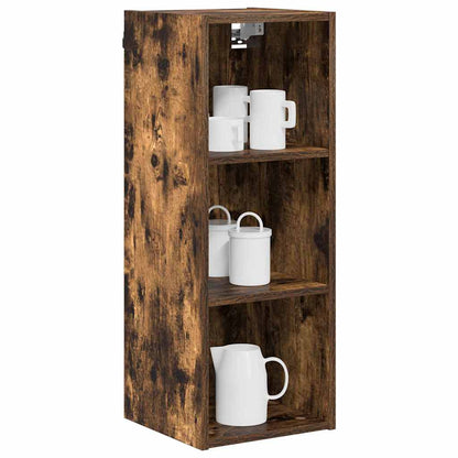 Závěsná Skříňka Kouřový Dub 30 X 29,5 X 80 Cm Kompozitní Dřevo