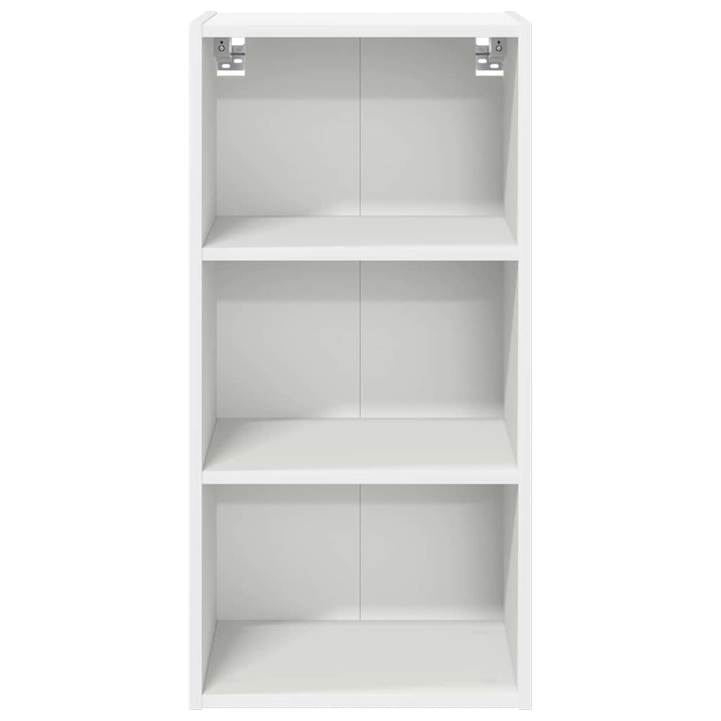 Závěsná Skříňka Bílá 40 X 29,5 X 80 Cm Kompozitní Dřevo