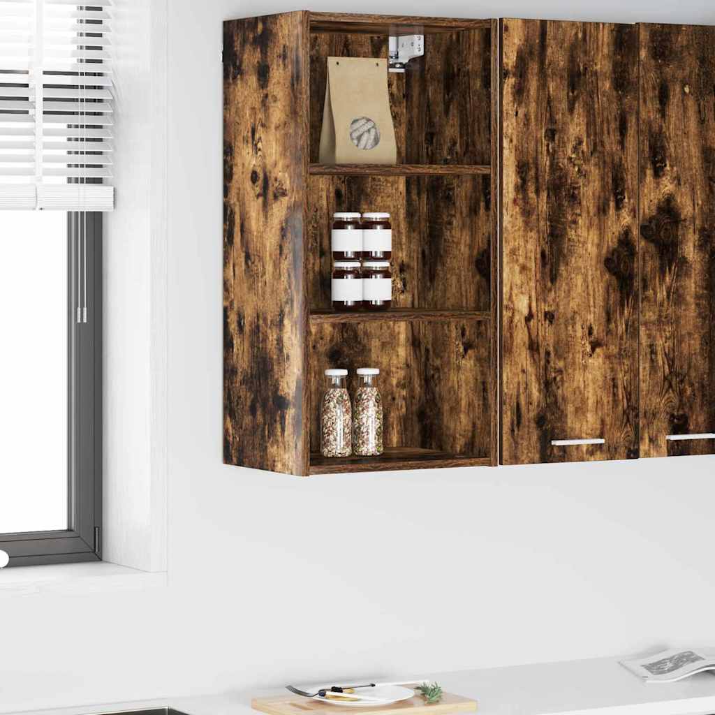 Závěsná Skříňka Kouřový Dub 40 X 29,5 X 80 Cm Kompozitní Dřevo