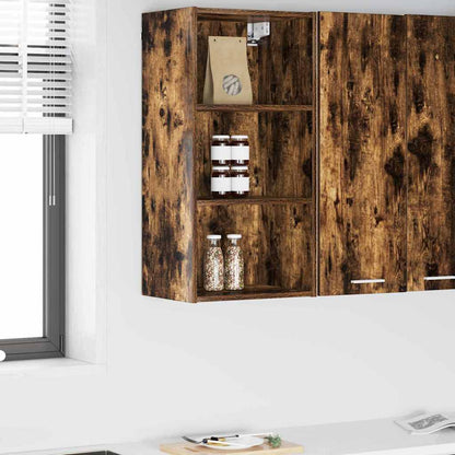 Závěsná Skříňka Kouřový Dub 40 X 29,5 X 80 Cm Kompozitní Dřevo