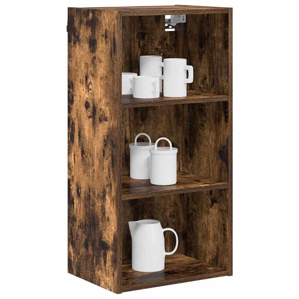 Závěsná Skříňka Kouřový Dub 40 X 29,5 X 80 Cm Kompozitní Dřevo