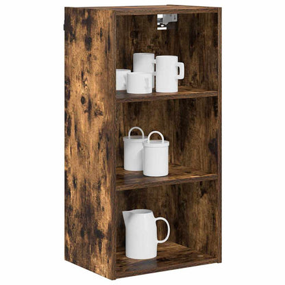 Závěsná Skříňka Kouřový Dub 40 X 29,5 X 80 Cm Kompozitní Dřevo