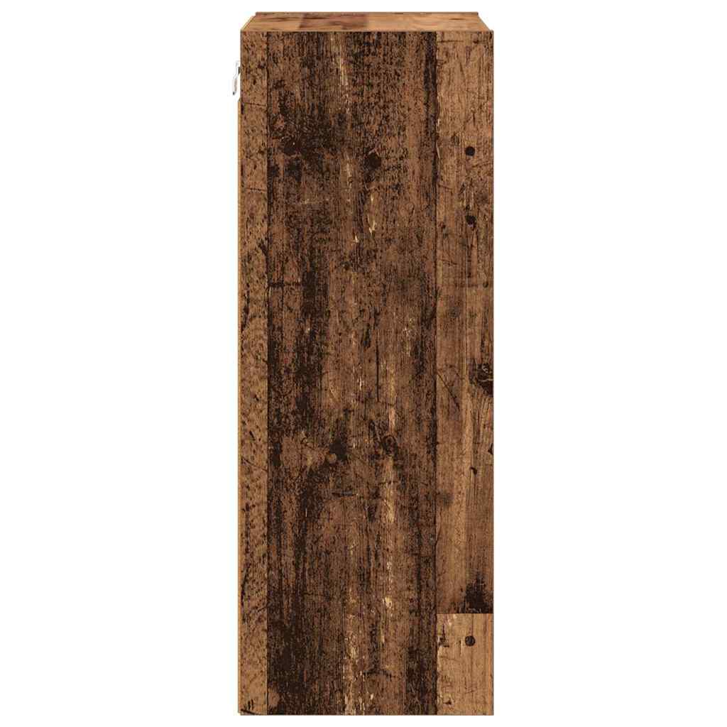 Závěsná Skříňka Staré Dřevo 40 X 29,5 X 80 Cm Kompozitní Dřevo
