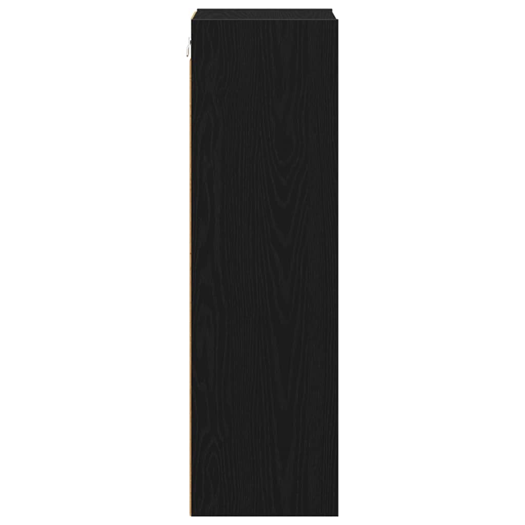 Závěsná Skříňka Černý Dub 30 X 29,5 X 100 Cm Kompozitní Dřevo