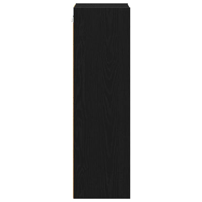 Závěsná Skříňka Černý Dub 30 X 29,5 X 100 Cm Kompozitní Dřevo