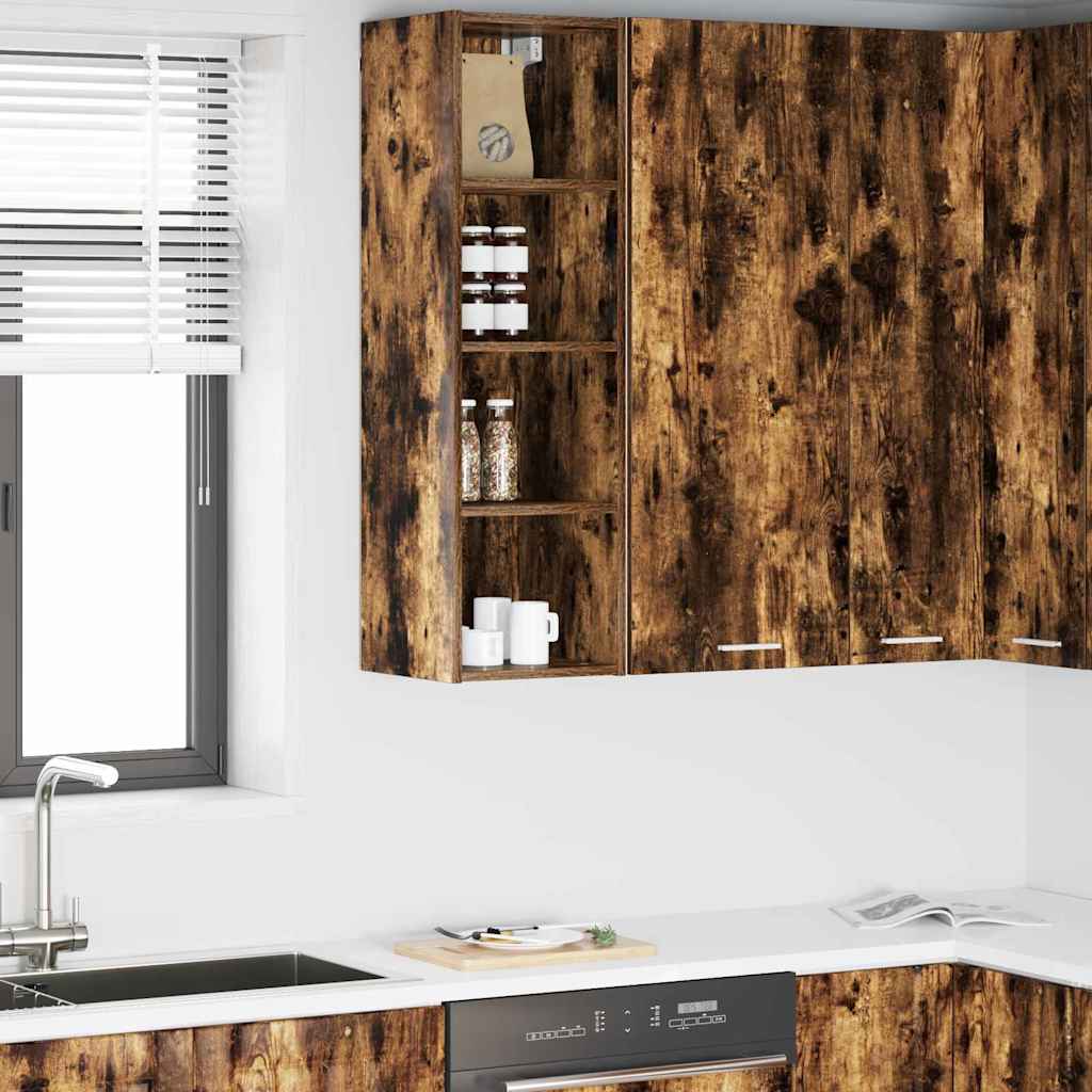 Závěsná Skříňka Kouřový Dub 30 X 29,5 X 100 Cm Kompozitní Dřevo