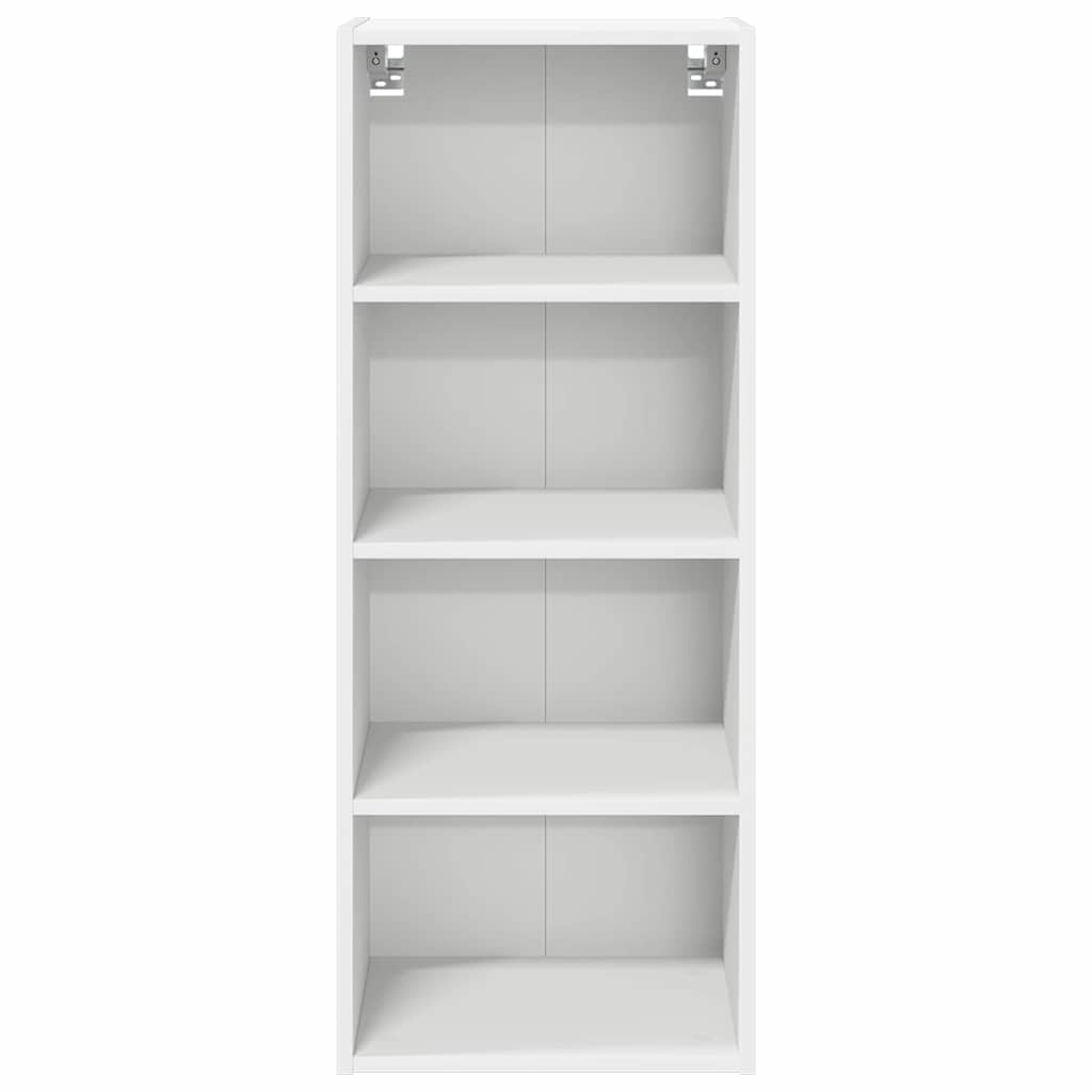 Závěsná Skříňka Bílá 40 X 29,5 X 100 Cm Kompozitní Dřevo