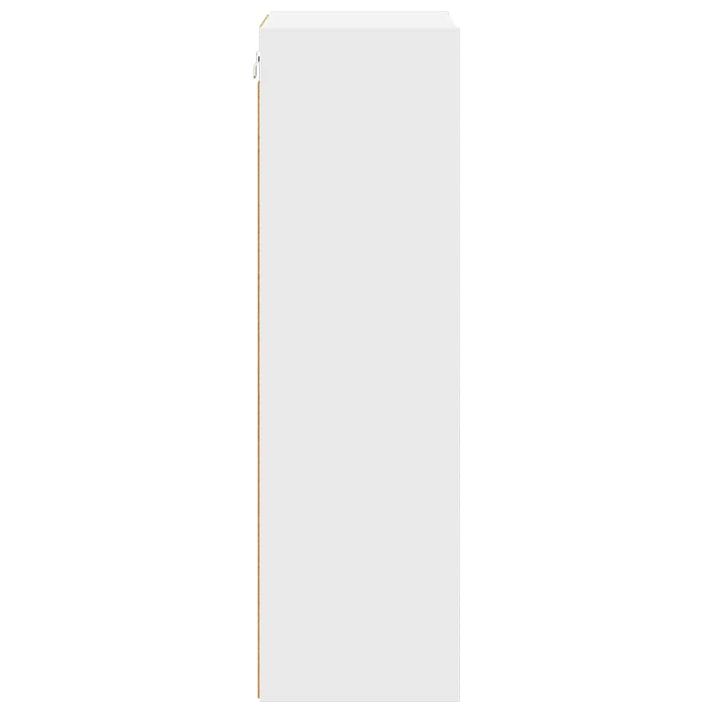 Závěsná Skříňka Bílá 40 X 29,5 X 100 Cm Kompozitní Dřevo
