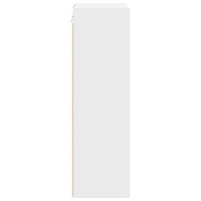 Závěsná Skříňka Bílá 40 X 29,5 X 100 Cm Kompozitní Dřevo