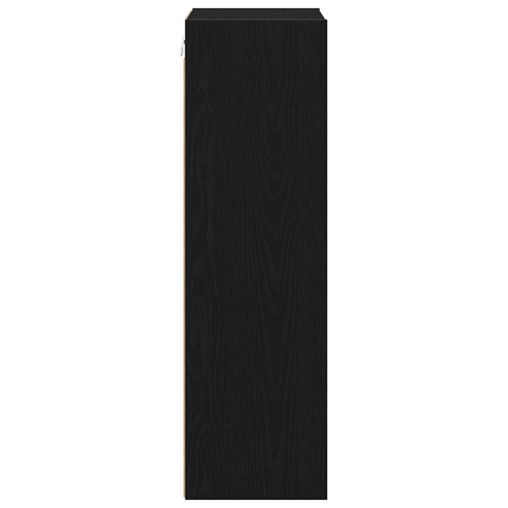 Závěsná Skříňka Černý Dub 40 X 29,5 X 100 Cm Kompozitní Dřevo