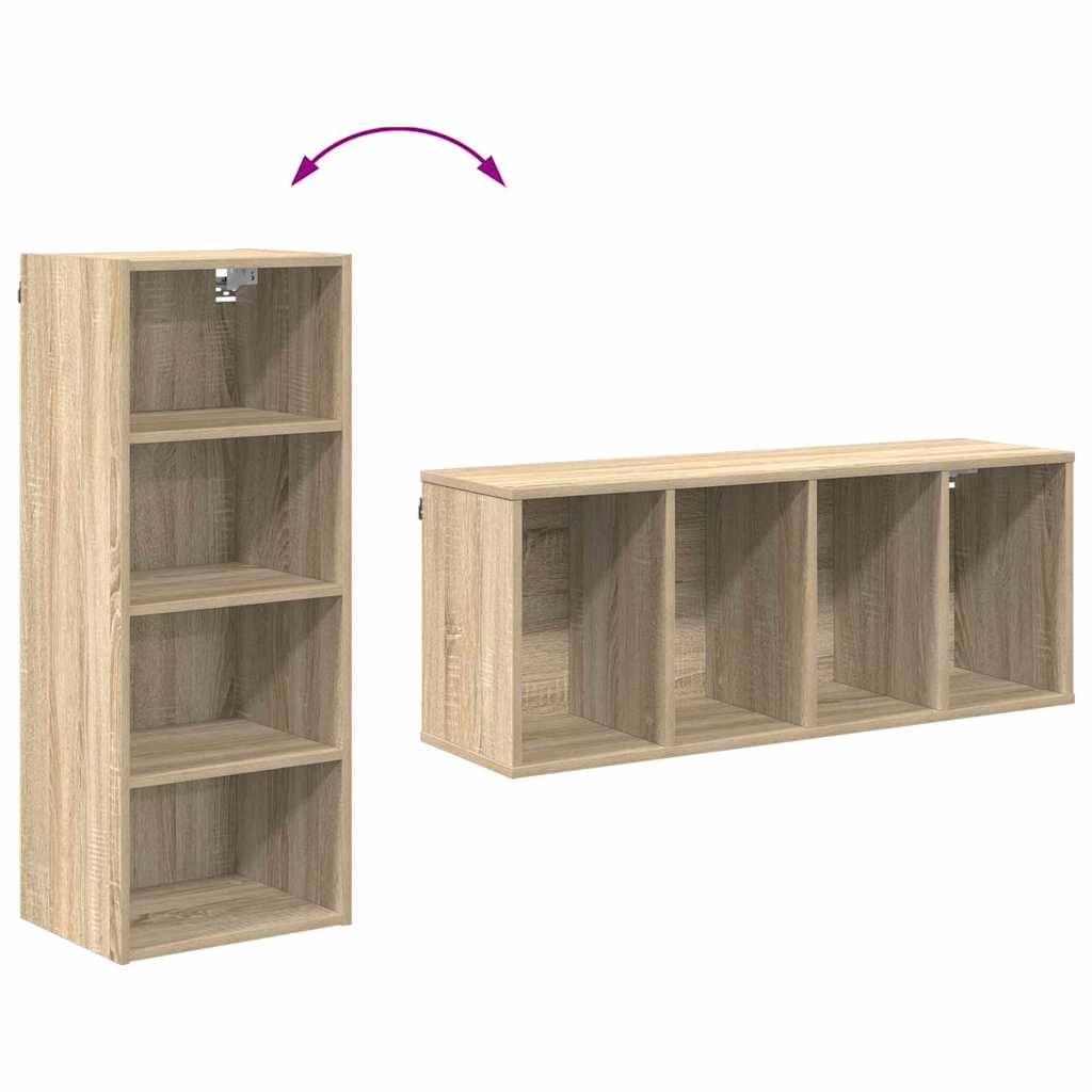 Závěsná Skříňka Sonoma Dub 40 X 29,5 X 100 Cm Kompozitní Dřevo