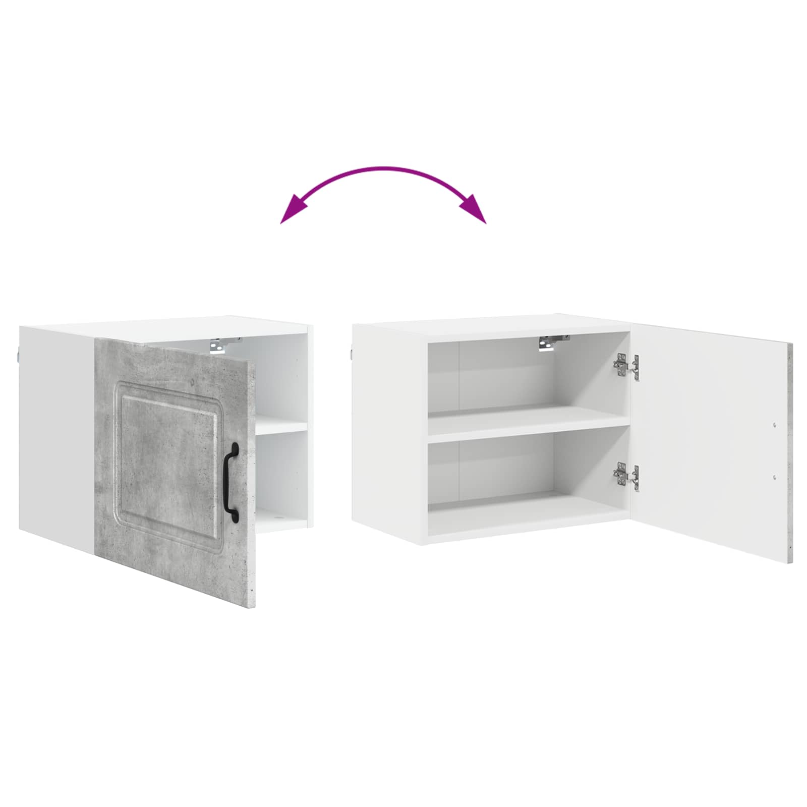 Krycí Deska Myčky Na Nádobí Kalmar 2 Pcs Betonově Šedá