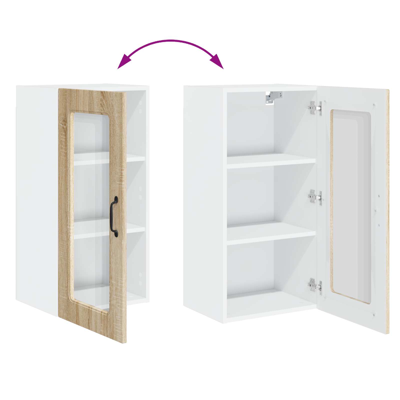 Krycí Deska Myčky Na Nádobí Kalmar 2 Pcs Sonoma Dub