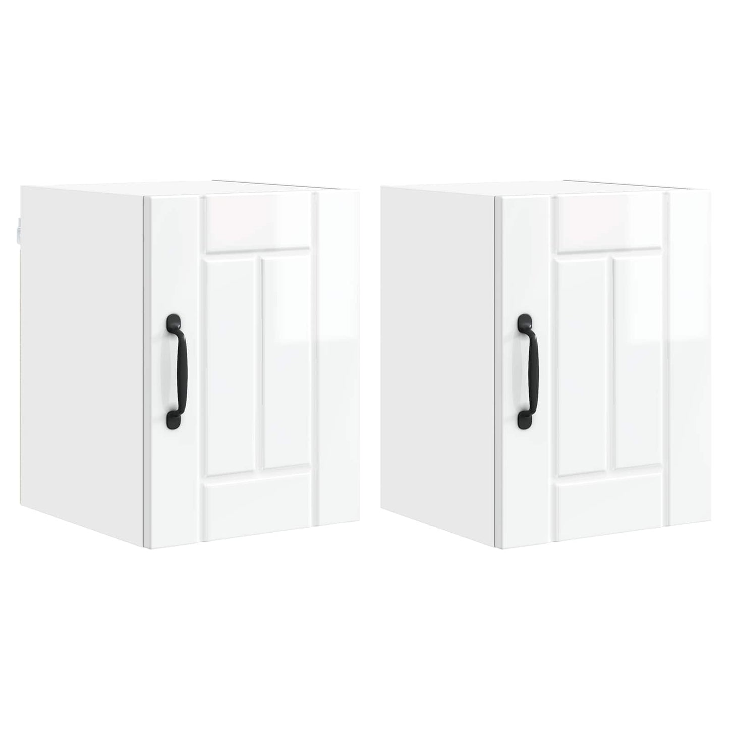 Nástěnná Skříňka Lucca 2 Pcs Bílá S Vysokým Leskem