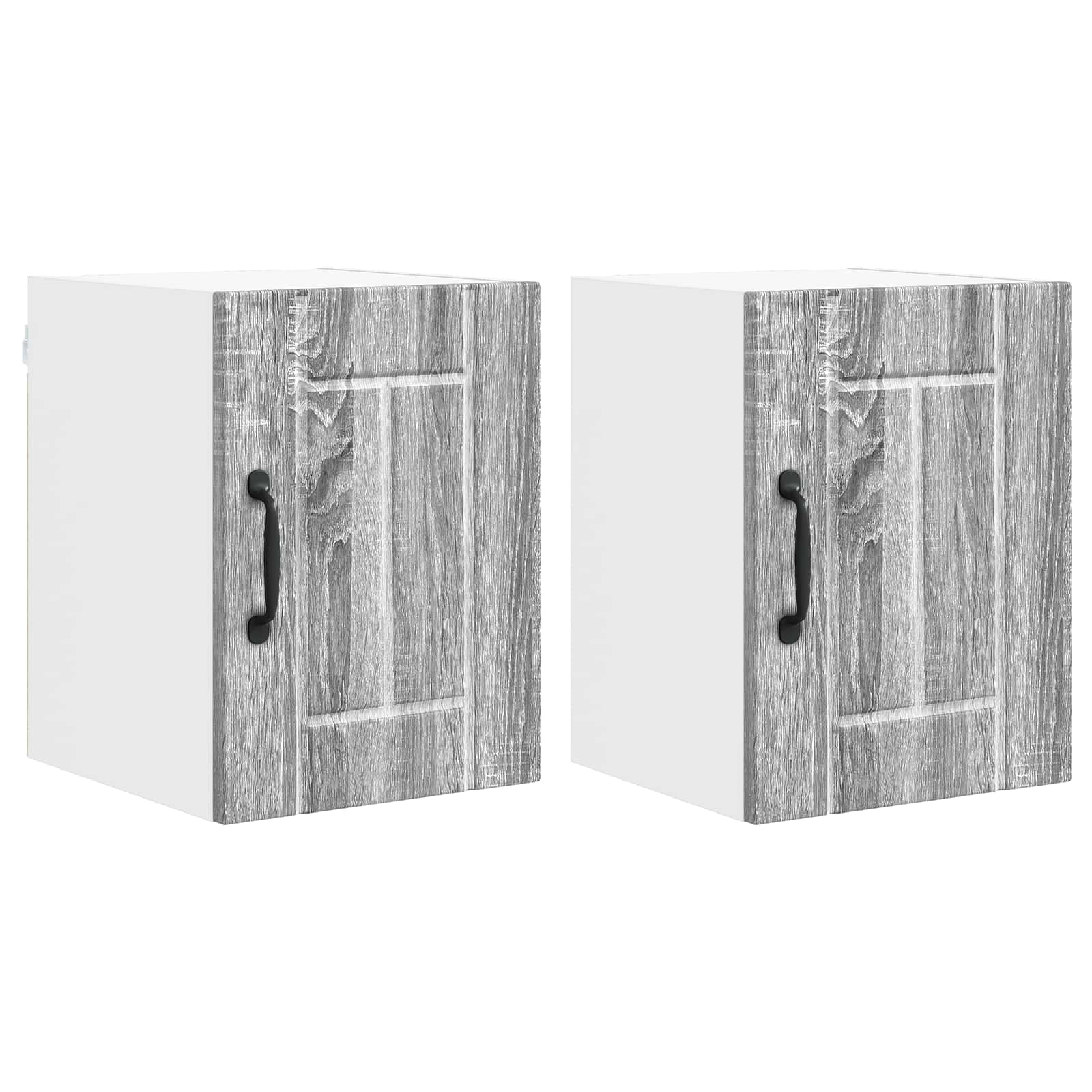 Nástěnná Skříňka Lucca 2 Pcs Šedá Sonoma 30 X 31 X 40 Cm