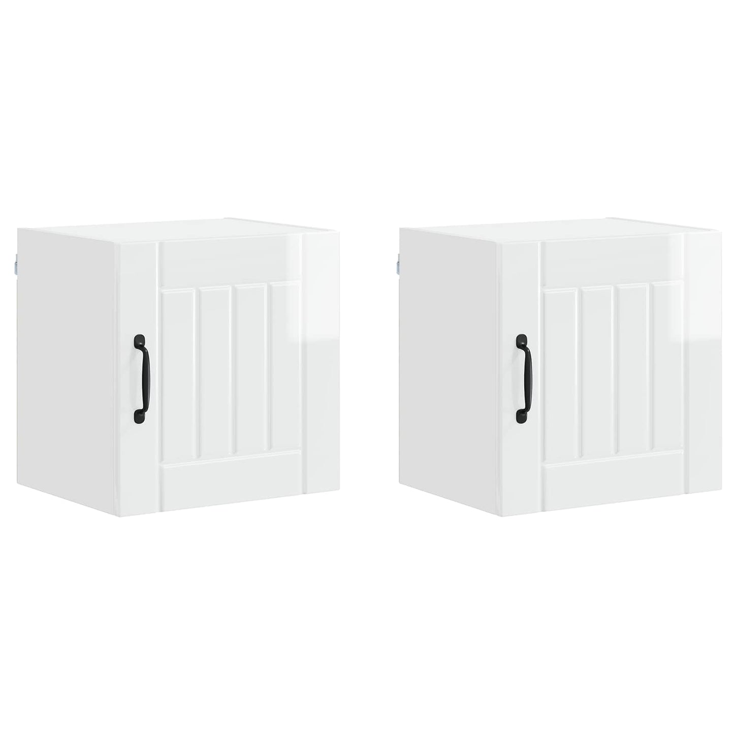 Nástěnná Skříňka Lucca 2 Pcs Bílá S Vysokým Leskem