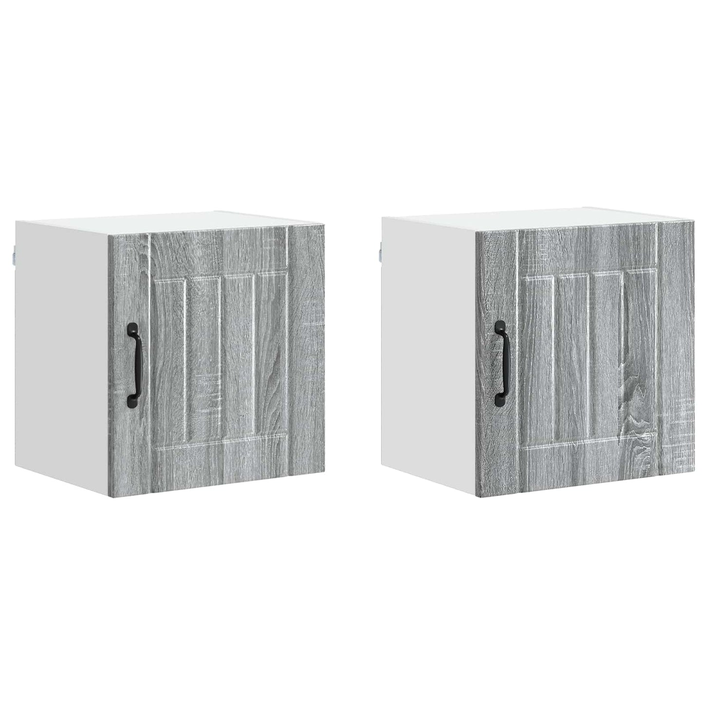 Nástěnná Skříňka Lucca 2 Pcs Šedá Sonoma 40 X 31 X 40 Cm