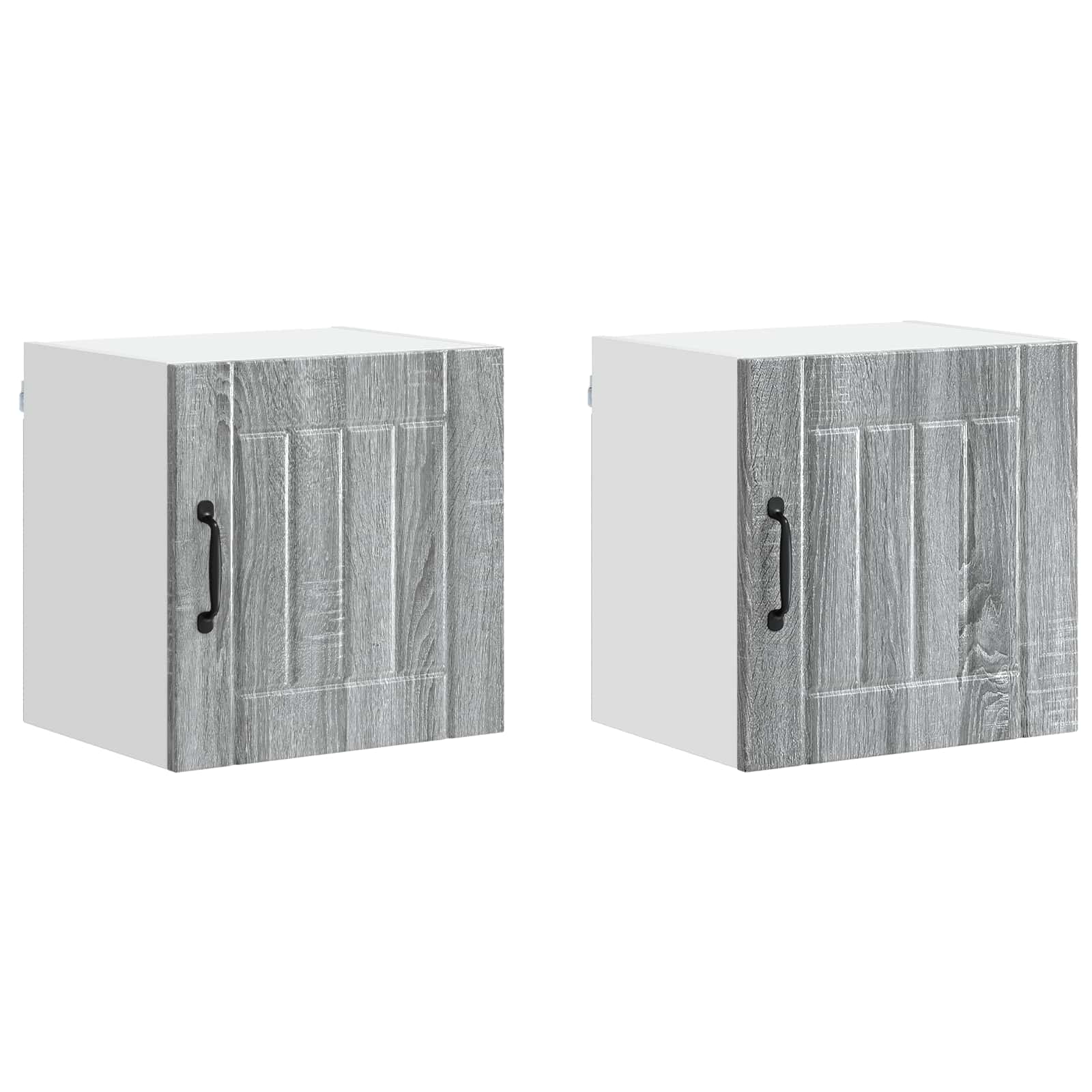 Nástěnná Skříňka Lucca 2 Pcs Šedá Sonoma 40 X 31 X 40 Cm