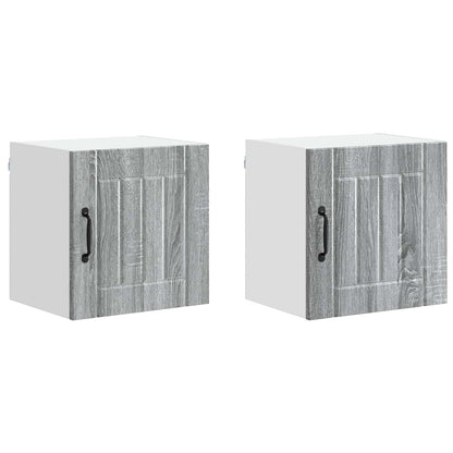 Nástěnná Skříňka Lucca 2 Pcs Šedá Sonoma 40 X 31 X 40 Cm
