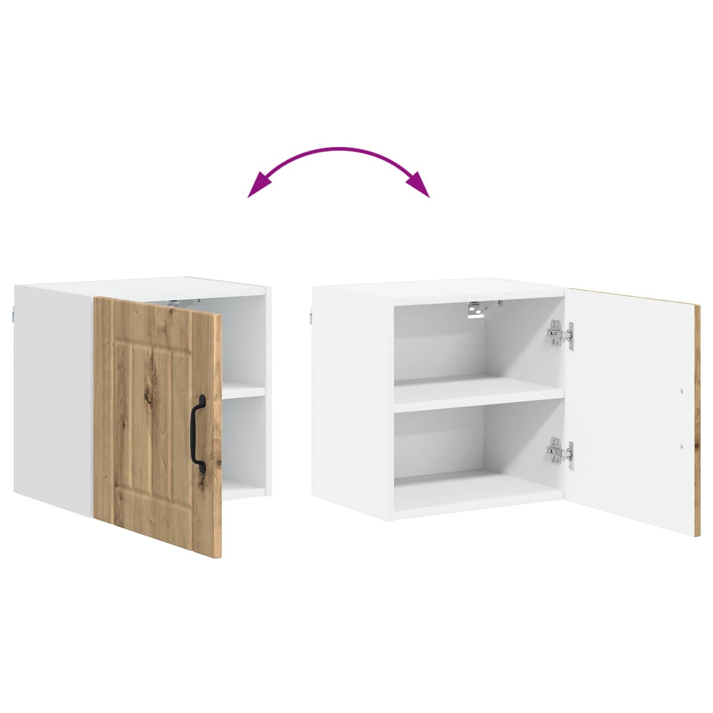Nástěnná Skříňka Lucca 2 Pcs Dub Artisan Kompozitní Dřevo
