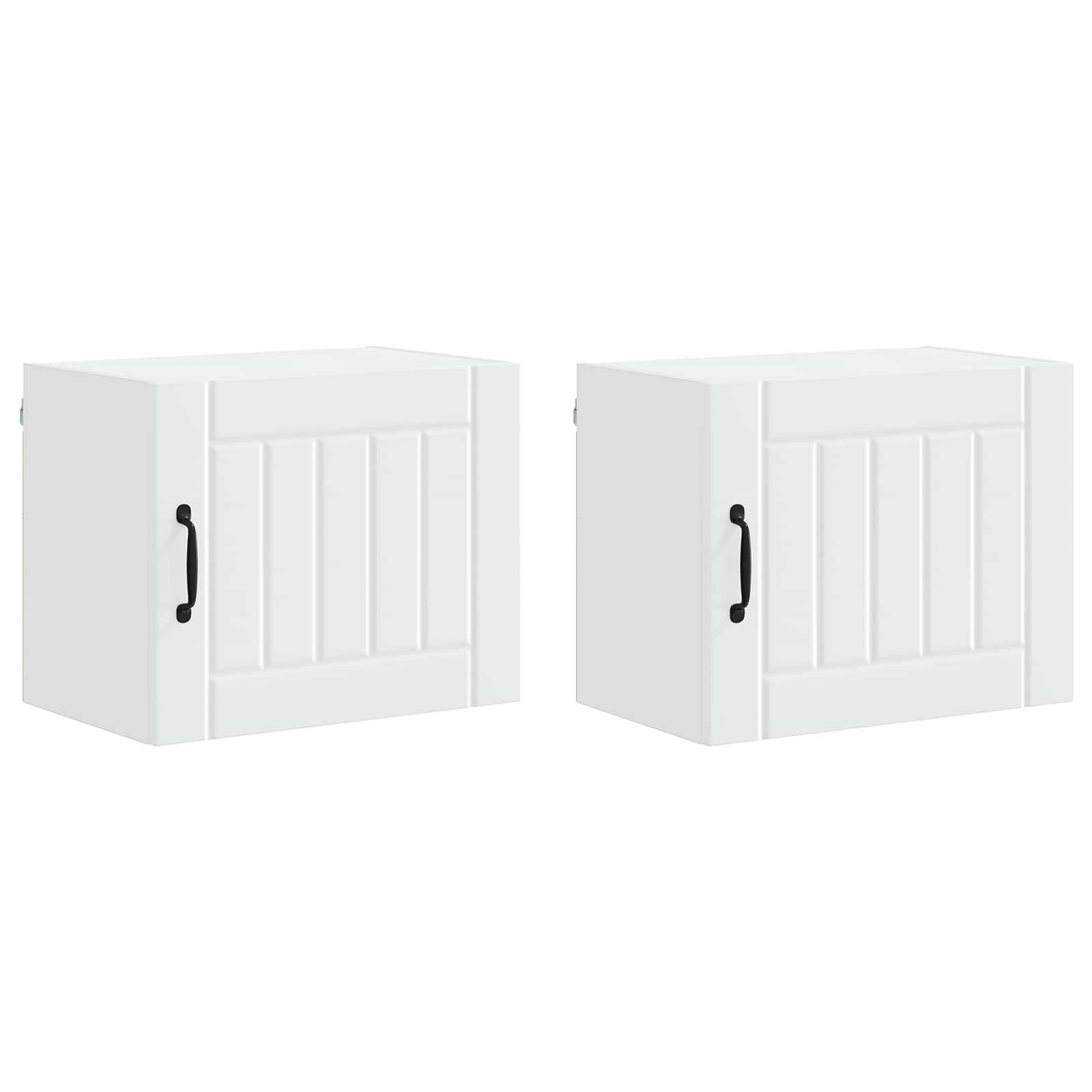 Nástěnná Skříňka Lucca 2 Pcs Bílá 50 X 31 X 40 Cm
