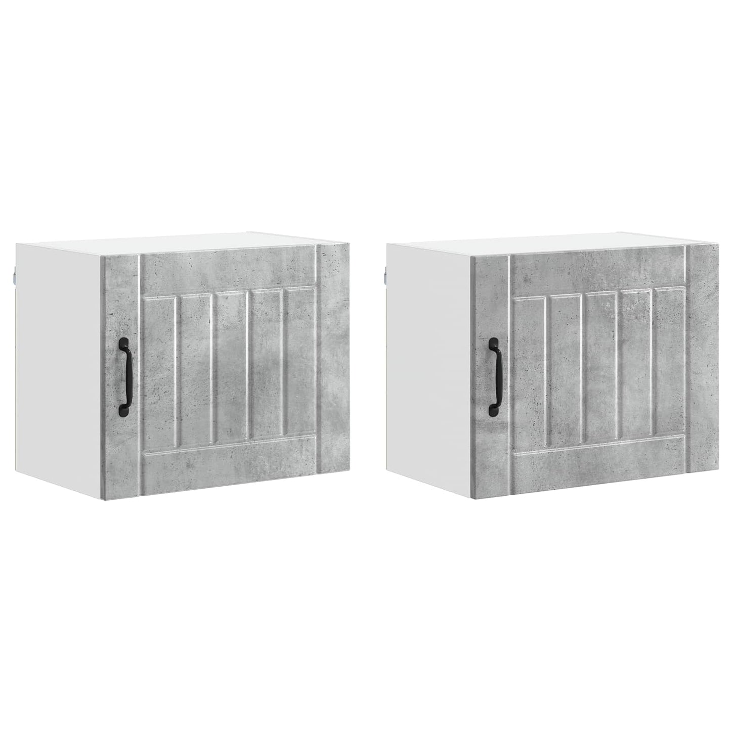 Nástěnná Skříňka Lucca 2 Pcs Betonově Šedá 50 X 31 X 40 Cm