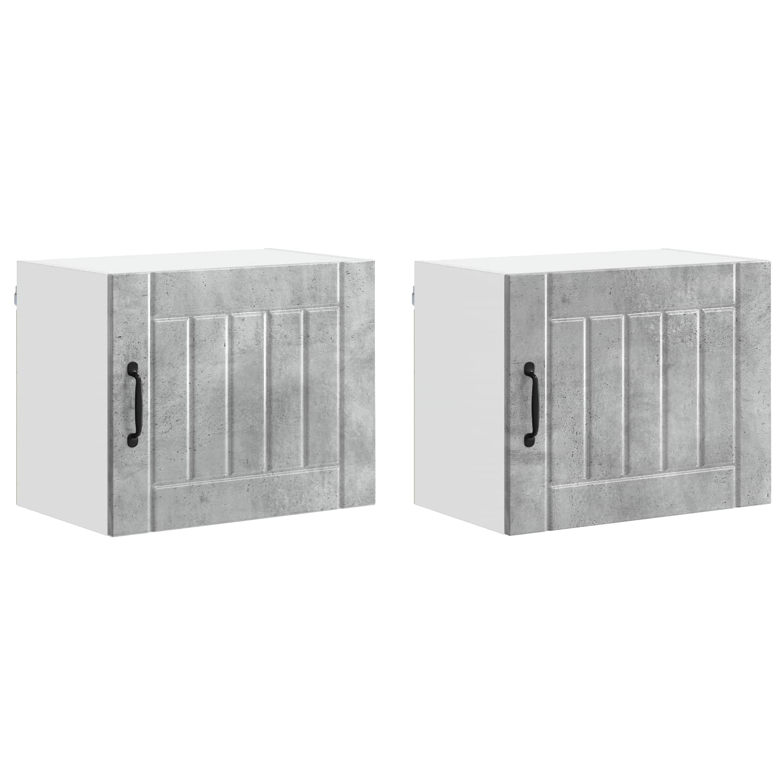 Nástěnná Skříňka Lucca 2 Pcs Betonově Šedá 50 X 31 X 40 Cm