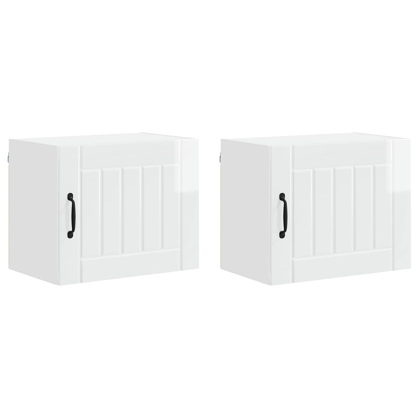 Nástěnná Skříňka Lucca 2 Pcs Bílá S Vysokým Leskem