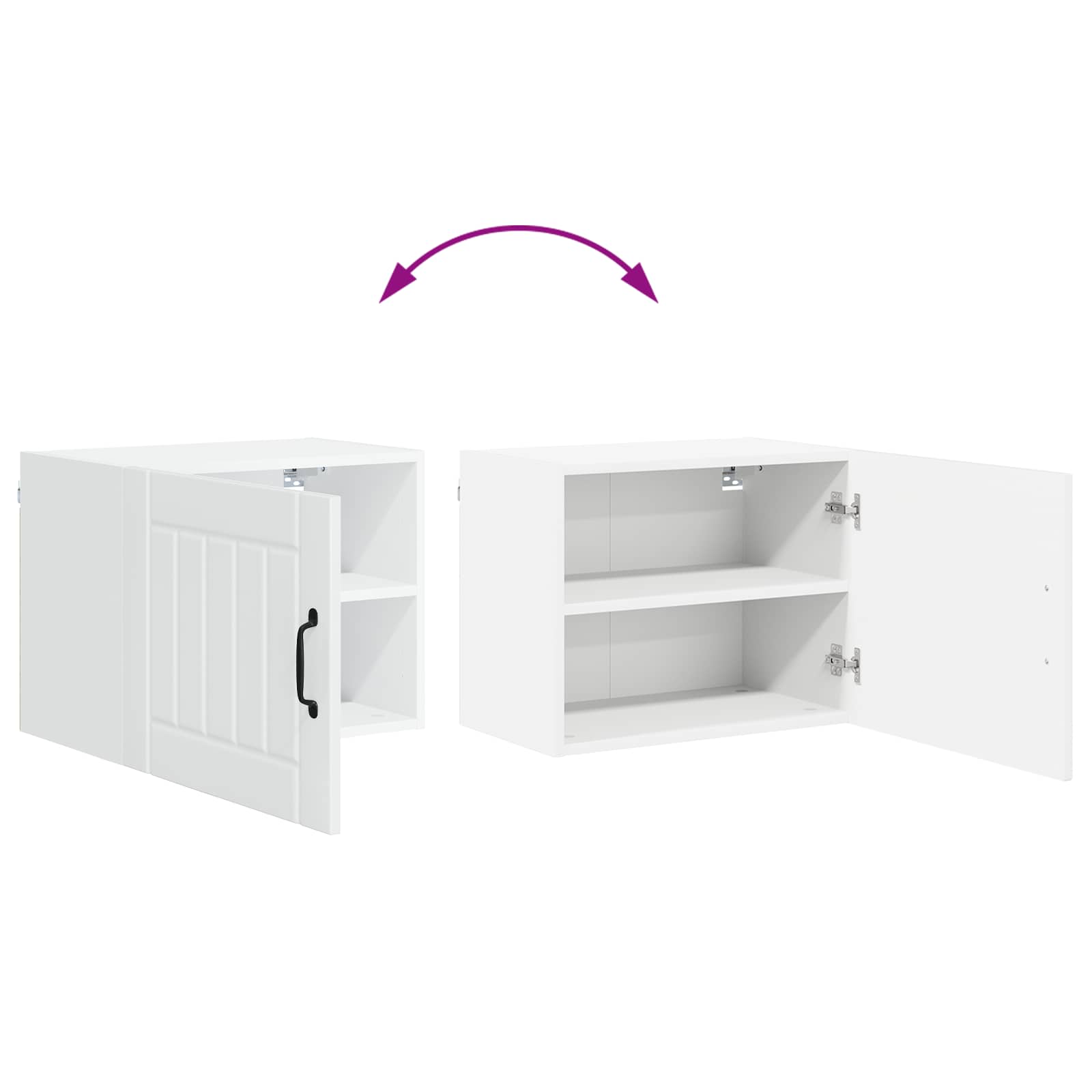 Nástěnná Skříňka Lucca 2 Pcs Bílá S Vysokým Leskem