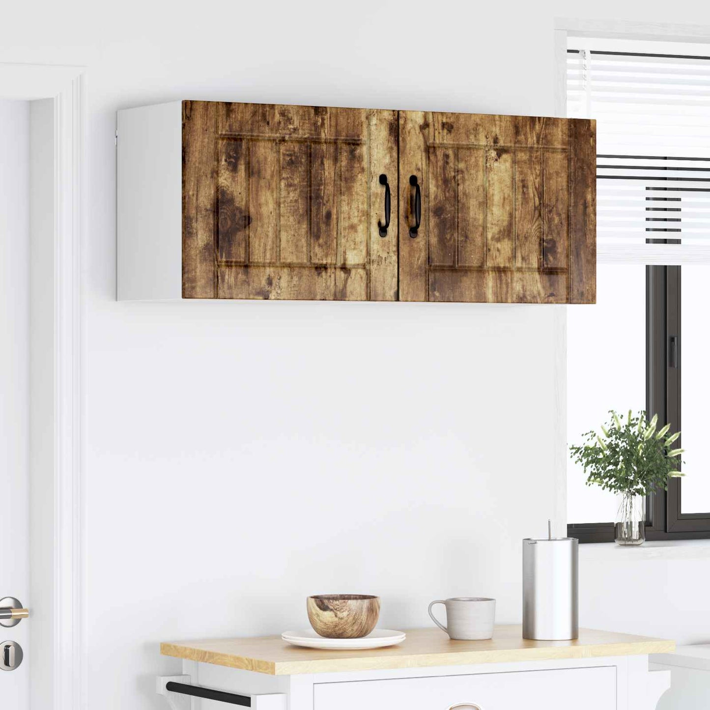 Nástěnná Skříňka Lucca 2 Pcs Kouřový Dub 50 X 31 X 40 Cm