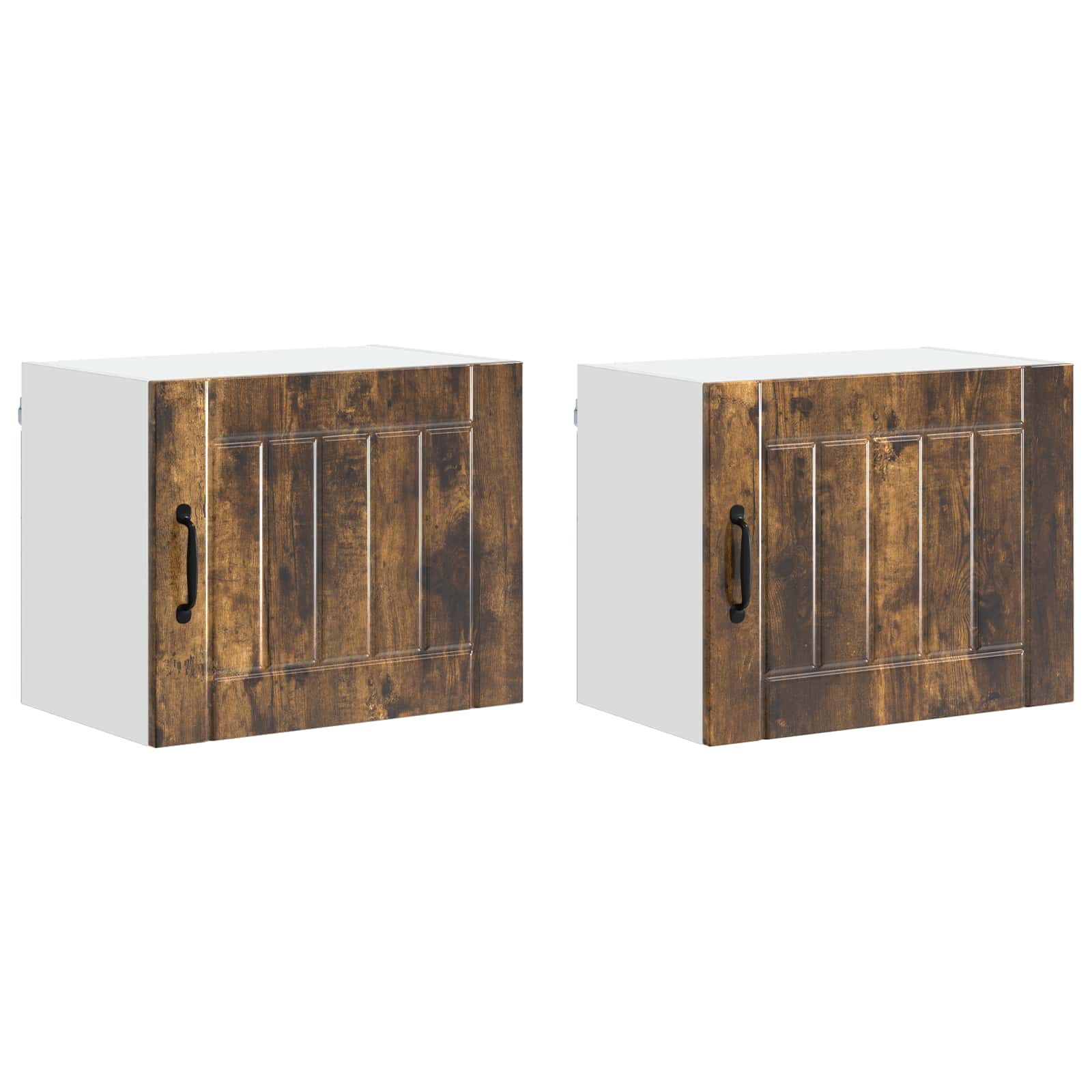 Nástěnná Skříňka Lucca 2 Pcs Kouřový Dub 50 X 31 X 40 Cm
