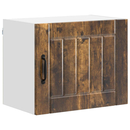 Nástěnná Skříňka Lucca 2 Pcs Kouřový Dub 50 X 31 X 40 Cm