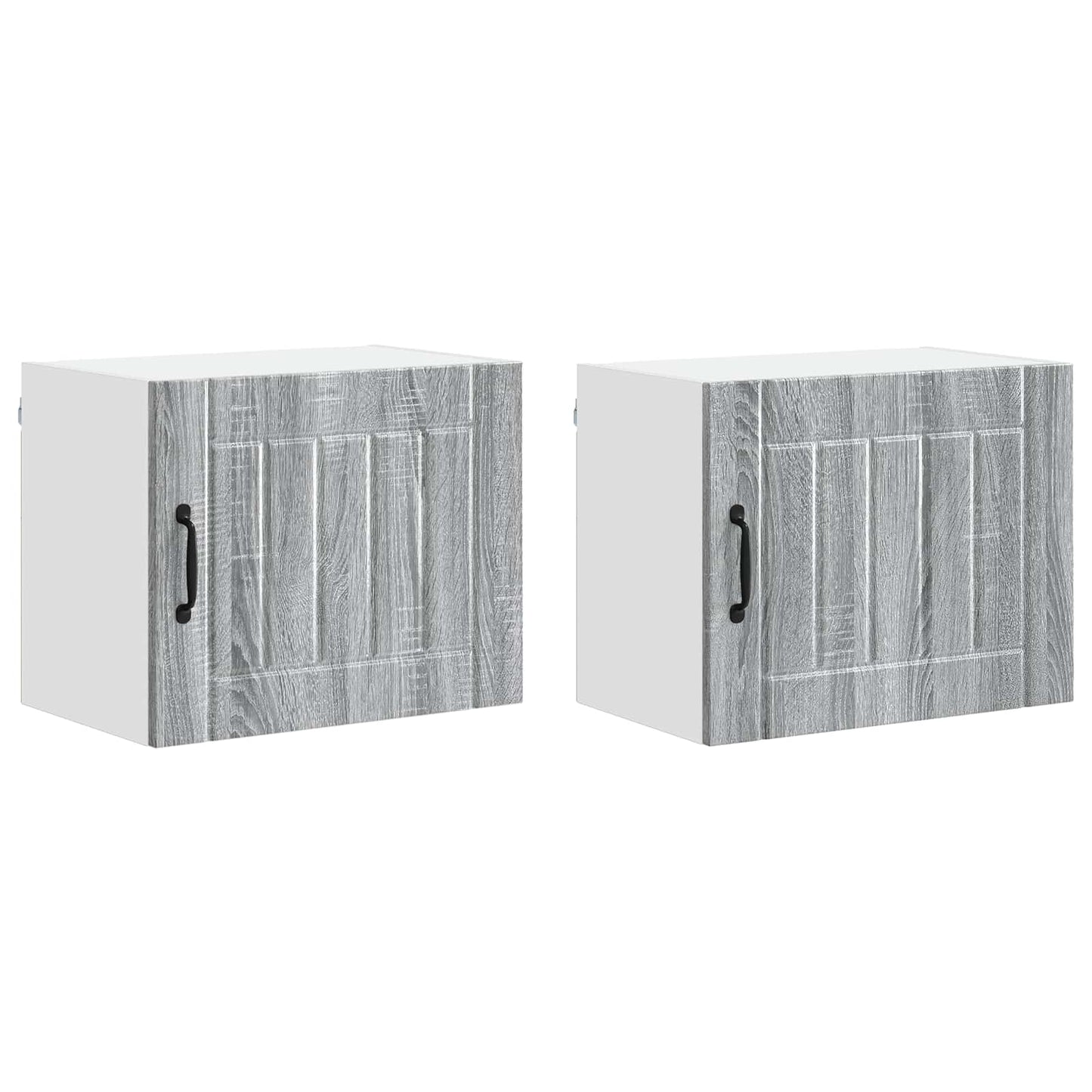Nástěnná Skříňka Lucca 2 Pcs Šedá Sonoma 50 X 31 X 40 Cm