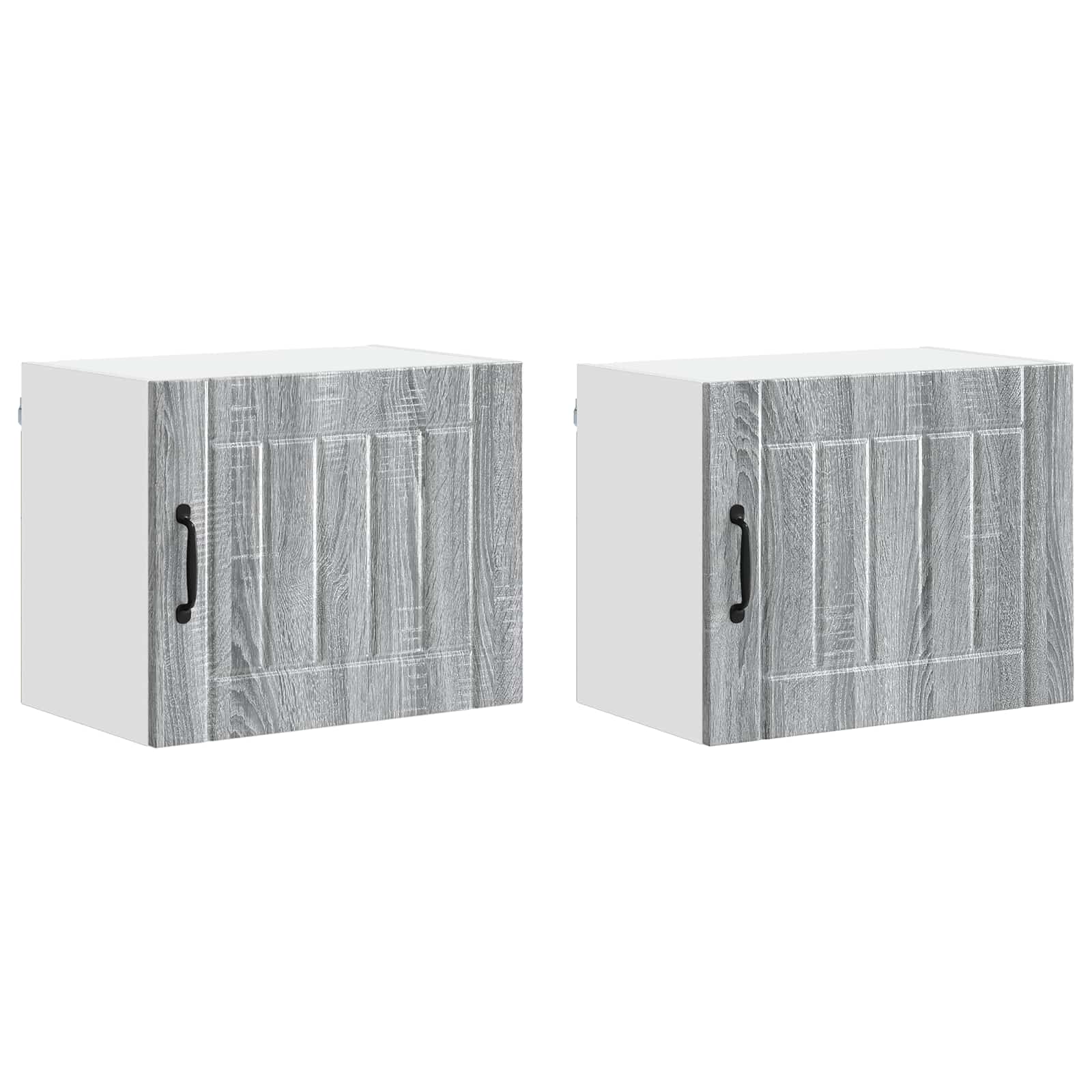 Nástěnná Skříňka Lucca 2 Pcs Šedá Sonoma 50 X 31 X 40 Cm