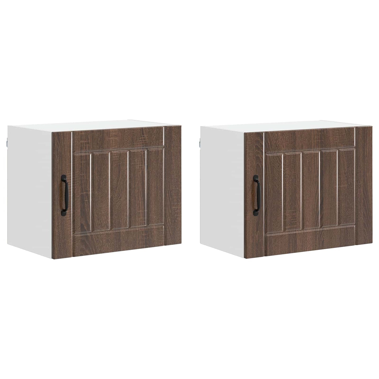 Nástěnná Skříňka Lucca 2 Pcs Hnědý Dub 50 X 31 X 40 Cm